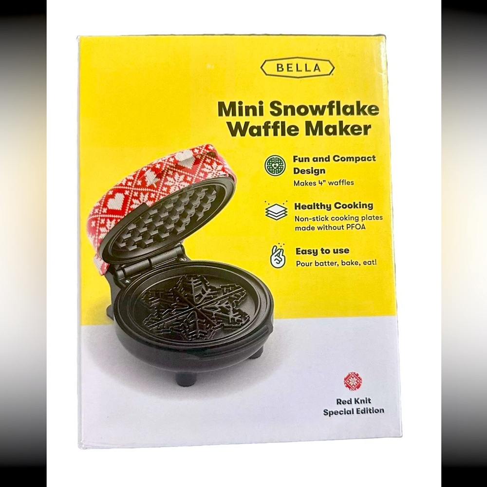 Bella Mini Snowflake Waffle Maker